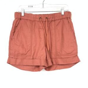 L.L. Bean Signature Casual Shorts Womens Size Small Dusty Peach Elastic Waist